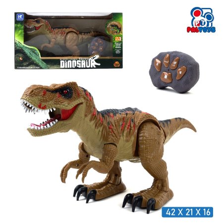 ديناصور تي-ريكس ريموت كنترول مع حركة وصوت وإضاءة